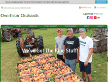 Tablet Screenshot of overhiserorchards.com